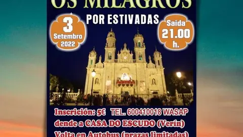 Cartel da andaina &oacute;s Milagros.