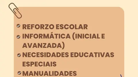 Actividades extraescolares que oferta o Centro de Desenvolvemento Rural Portas Abertas para este curso.