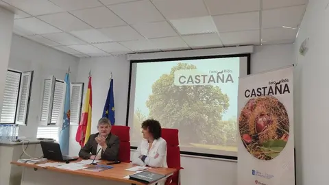 Jos&eacute; Luis Chan e Eva Barrio inauguraron o primeiro Foro da Casta&ntilde;a en Ri&oacute;s.