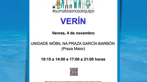 Informaci&oacute;n sobre a visita da unidade m&oacute;bil de ADOS a Ver&iacute;n.