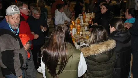 A Praza Maior fue a ubicaci&oacute;n escollida para o magosto da Gudi&ntilde;a. | FOTOS: Jainer Barros.
