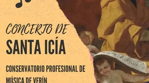 O Concerto de Santa Ic&iacute;a do Conservatorio de M&uacute;sica de Ver&iacute;n sera este s&aacute;bado.
