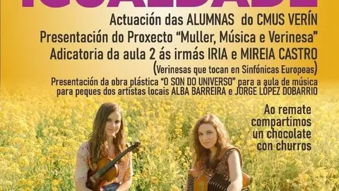 Cartel da Gala da Igualdade organizada pola ANPA do CMUS.
