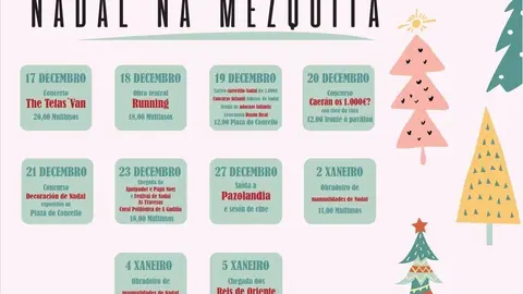 Programaci&oacute;n de Nadal na Mezquita.
