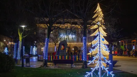 As&iacute; luce la plaza del Concello de Ver&iacute;n. | FOTO: Jainer Barros.
