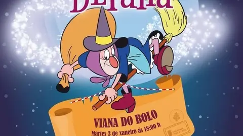 Cartel da visita dos Bolechas a Viana.