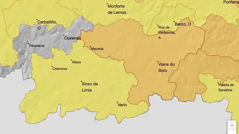 Mapa de alertas de AEMET para este martes.