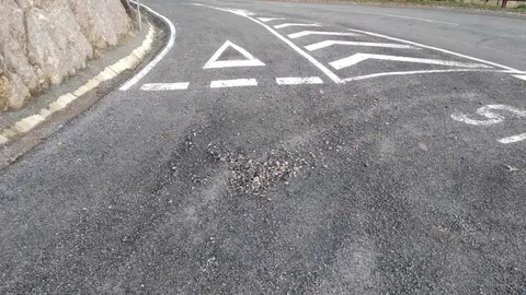 Estado da arranxada v&iacute;a que comunica a estrada do Sarito con Vilari&ntilde;o, en Viana.