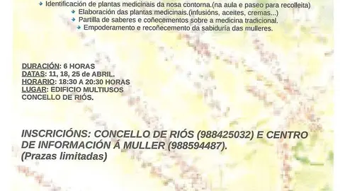 Informaci&oacute;n sobre o obradoiro do Ri&oacute;s.