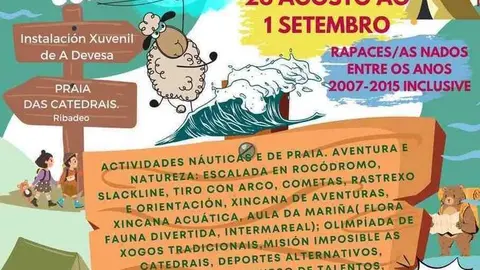 Campamento de ver&aacute;n para os rapaces de Viana do Bolo.