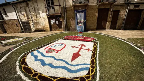 Alfombra de la Plaza de la Picota. | FOTO: Anabel G. Sim&oacute;n.