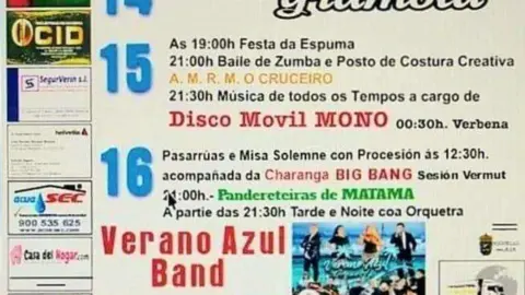 Festa en Matm&aacute; na honra &aacute; Virxe do Carme.