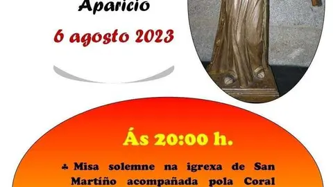 Romer&iacute;a beato sebasti&aacute;n a gudi&ntilde;a 6 de agosto