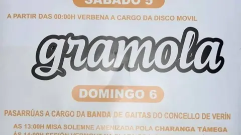 Festas de Cabreiro&aacute; na honra &oacute; Bon Xes&uacute;s o s&aacute;bado 5 e domingo 6 de agosto.