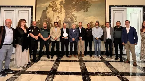 Asistentes &aacute; reuni&oacute;n de coordinaci&oacute;n para a persecuci&oacute;n contra o fraude da uva for&aacute;nea.