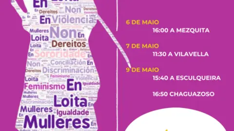 Cartel A Mezquita obradoiro abanicos