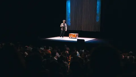 Xos&eacute; Antonio Touri&ntilde;&aacute;n, en uno des sus espect&aacute;culos.