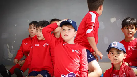 Las categor&iacute;as prebenjam&iacute;n y benjam&iacute;n disputaron sus fases en el polideportivo de A Granxa. | FOTO: Anabel G. Sim&oacute;n.