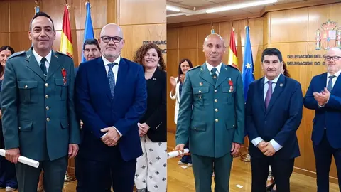 20240708 Condecoraci&oacute;n Jos&eacute; Alberto Ya&ntilde;ez y Alejandro Urbano, garda civil, por traballo nos incendios de Ver&iacute;n 2022