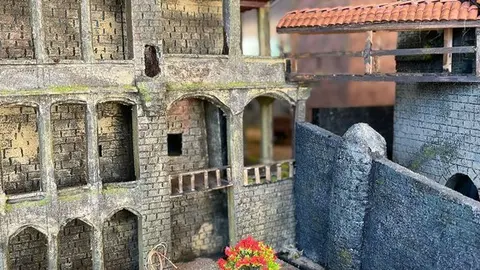Maqueta del Castelo de Monterrei, que se presentar&aacute; este viernes 23 en el Auditorio de Ver&iacute;n.