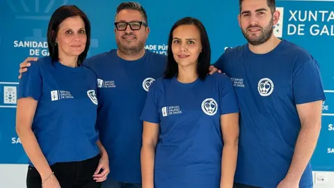 Equipo de vacunaci&oacute;n del Distrito Sanitario de Ver&iacute;n.