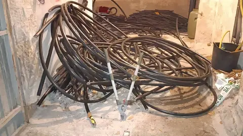 20250206 Sucesos, verin&eacute;s detenido en Vilar de Barrio robo cable telef&oacute;nico