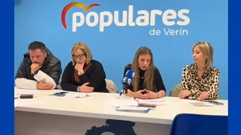 20250219 Rolda prensa PP Ver&iacute;n, Aitor &Aacute;lvarez, Beatriz Blanco, Lara da Silva, Sonia Arias