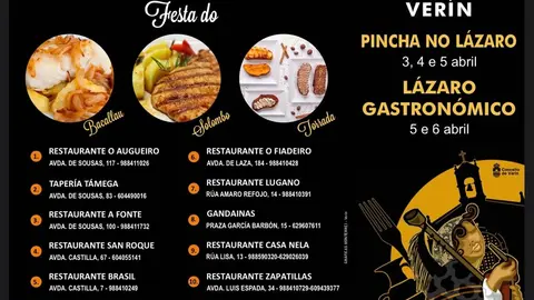 Primeira edici&oacute;n do L&aacute;zaro Gastron&oacute;mico en Ver&iacute;n.