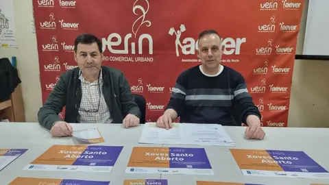 Santos &Aacute;lvarez y Jos&eacute; &Aacute;ngel Rodicio, en la presentaci&oacute;n de esta nueva campa&ntilde;a.