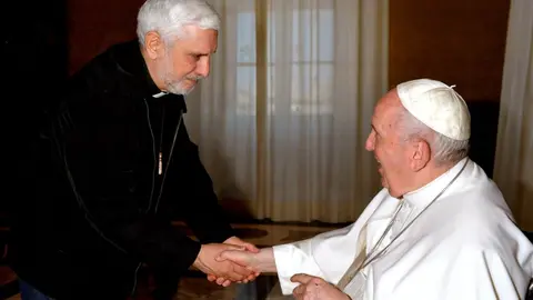 Antonio Villarino co papa Francisco