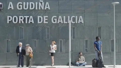 Fotograma del corto 'Estannos matando en vida' de la Plataforma Dereito ao Tren de A Gudi&ntilde;a.