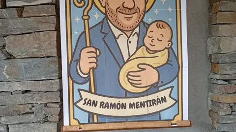 Imagen de San Ram&oacute;n Mentir&aacute;n en la "no" capilla de Matam&aacute;.