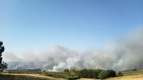 El incendio de Vilardev&oacute;s tiene dos focos principales.