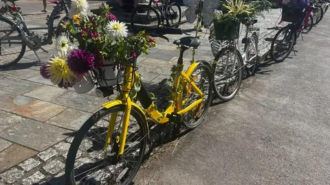 2024 bicicletada matam&aacute;, bici, bicicleta decorada, foto de MMRR O Cruceiro de matam&aacute;