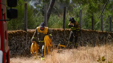 20250812 Incendio forestal  O&iacute;mbra, IFAGranxaO&iacute;mbra, a granxa, as chas, brigadistas