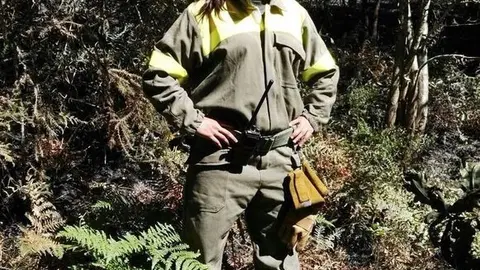Noelia Conde, xefa de brigada forestal Azureira distrito XII