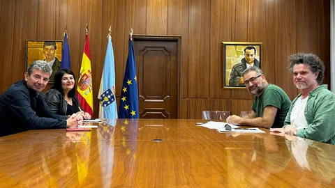 Integrantes de la mesa provincial de incendios de la Deputaci&oacute;n de Ourense.