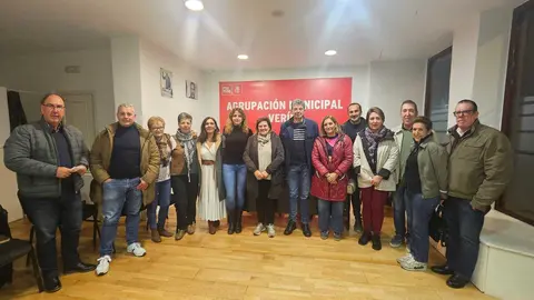 Membros do PSdeG de Ourense na reuni&oacute;n para a constituci&oacute;n da coordinadora comarcal de Ver&iacute;n.