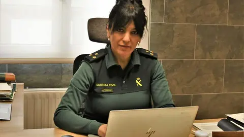 La verinense Isabel Garc&iacute;a, en la jefatura del SEPRONA en Zamora.