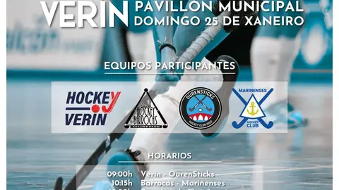 Cartel del campeonato gallego de este domingo.