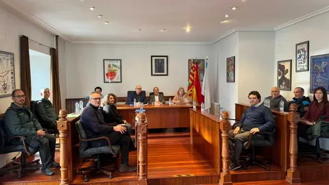 Coordinaci&oacute;n policial para o operativo do Entrudio.