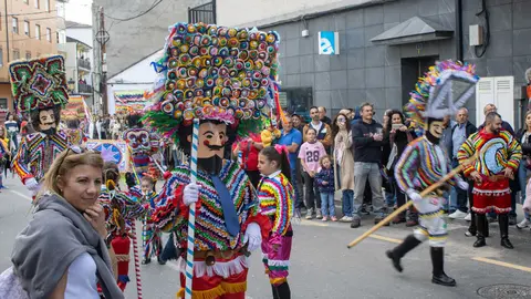 Los boteiros de Vilari&ntilde;o do Conso, el otro de los concellos anfitriones de la ViboMask. | FOTO: Juan Carnero.