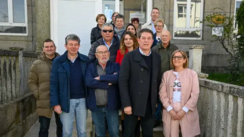 Besteiro durante a visita ao Concello da Gudi&ntilde;a. | FOTO: Noelia Caseiro.