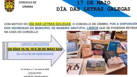 El Concello de O&iacute;mbra prepara una selecci&oacute;n de libros para entregar de forma gratuita a los vecinos.