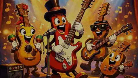 Cartel del concierto de fin de curso de guitarra organizado por el Concello de Viana do Bolo.