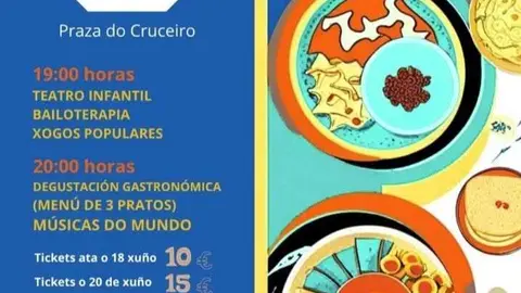 Cartel del Vilardev&oacute;s MultiCulti 2026, que se celebrar&aacute; en la Praza do Cruceiro.