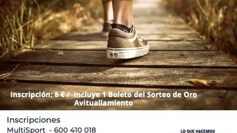 Cartel de la Andaina Solidaria de Ver&iacute;n organizada por el Concello y Cruz Roja.