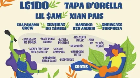 Cartel do Extruga Festival 2026, os d&iacute;as 17 e 18 de xullo en Ver&iacute;n.