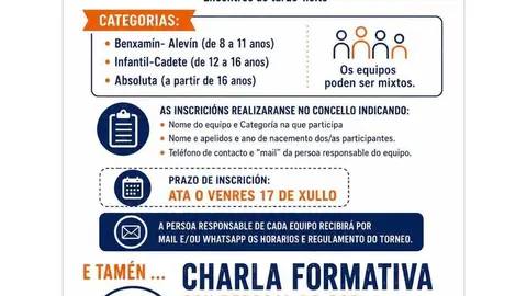 Cartel do Torneo Basket 3x3 en Viana do Bolo.