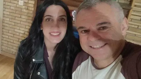 Los docentes lazanos Carolina Palomanes y Juan Luis Rivero.